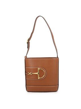Gucci Shoulder Bag Horsebit Small Bucketbag Leather 2-Way